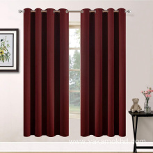 63 Inch Long Burgundy Red Curtains